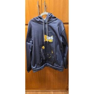 Unbranded Bart Simpson Hoodie Mens XL Black Skateboard Graphic Sweatshirt